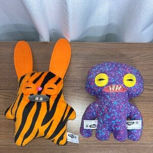 Fuggler Plush Bundle-Annoyed Alien Rabbid Budgie Edition & Squidge Purple Plush